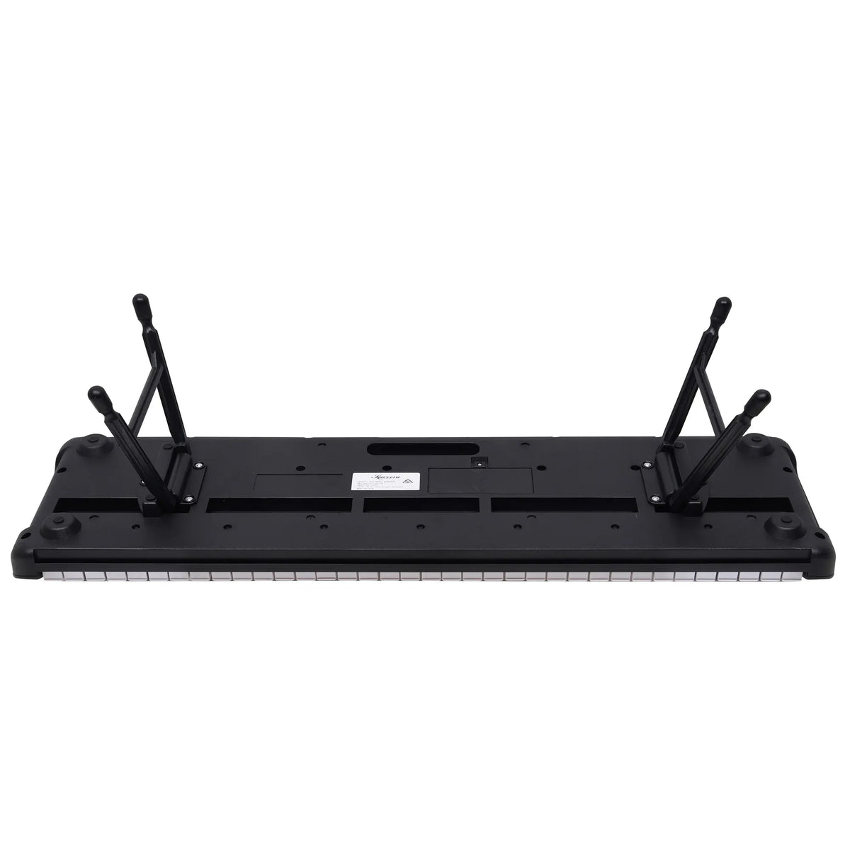 Karrera 61 Key Digital Piano Electronic Keyboard with Adjustable Folding Stand & Music Rest for Beginners Black