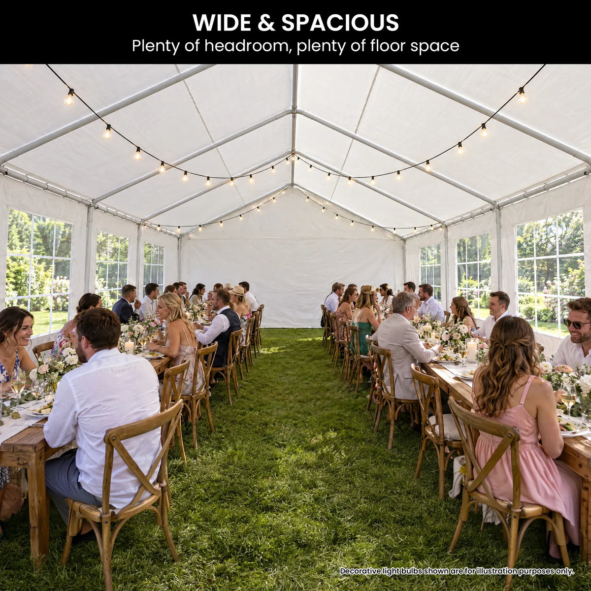 Wallaroo 4x8 Outdoor event marquee - White