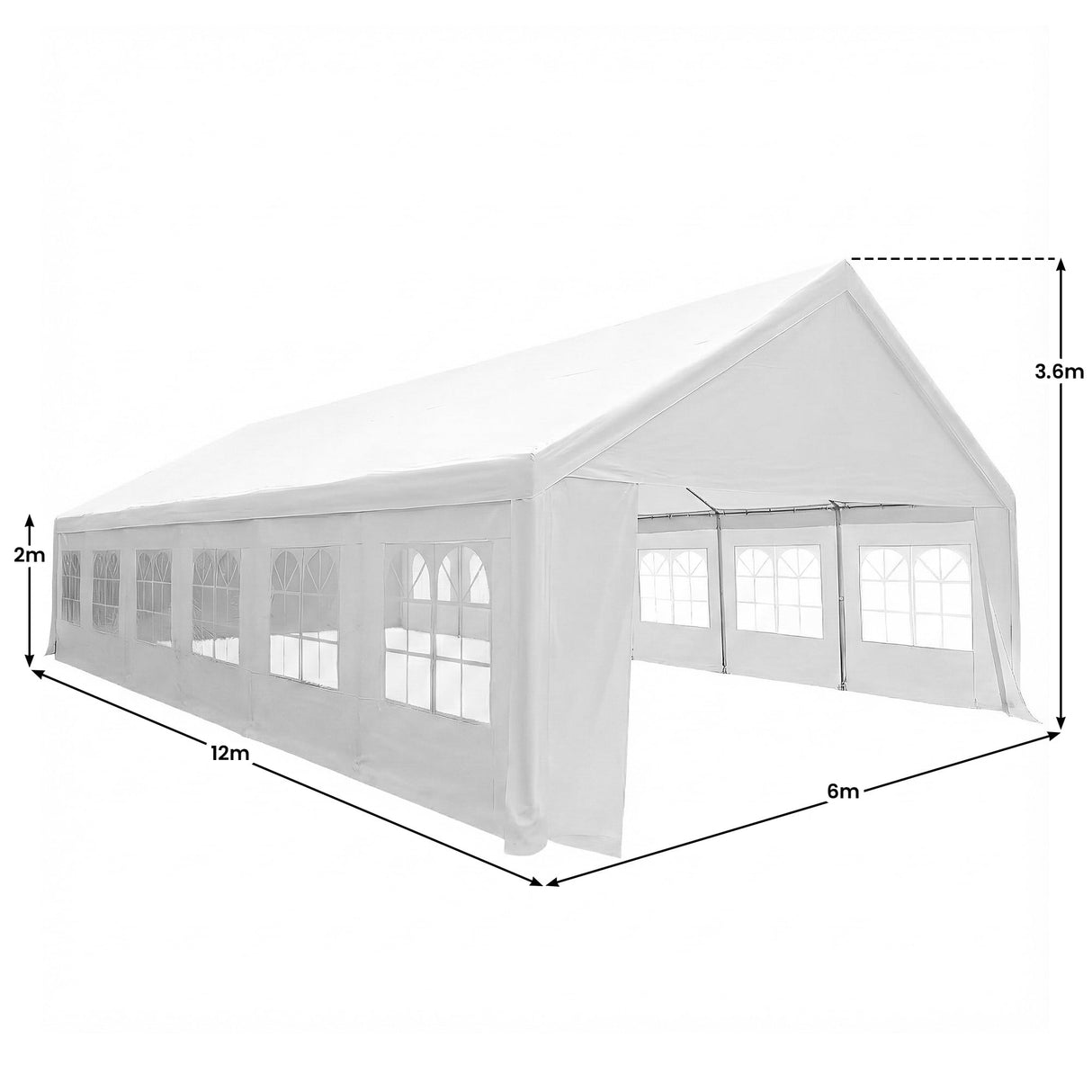 Wallaroo 12m x 6m outdoor event marquee carport tent