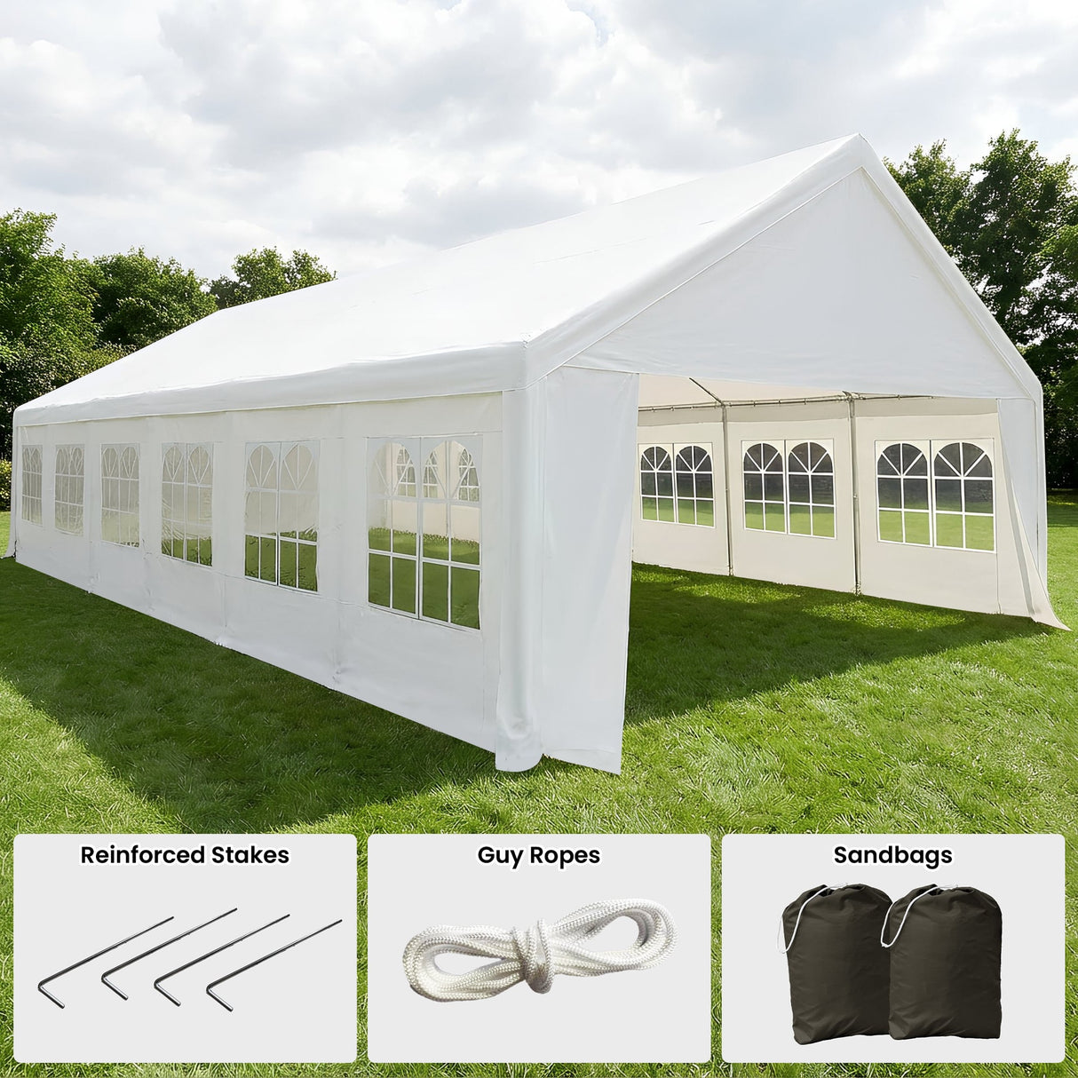 Wallaroo 12m x 6m outdoor event marquee carport tent