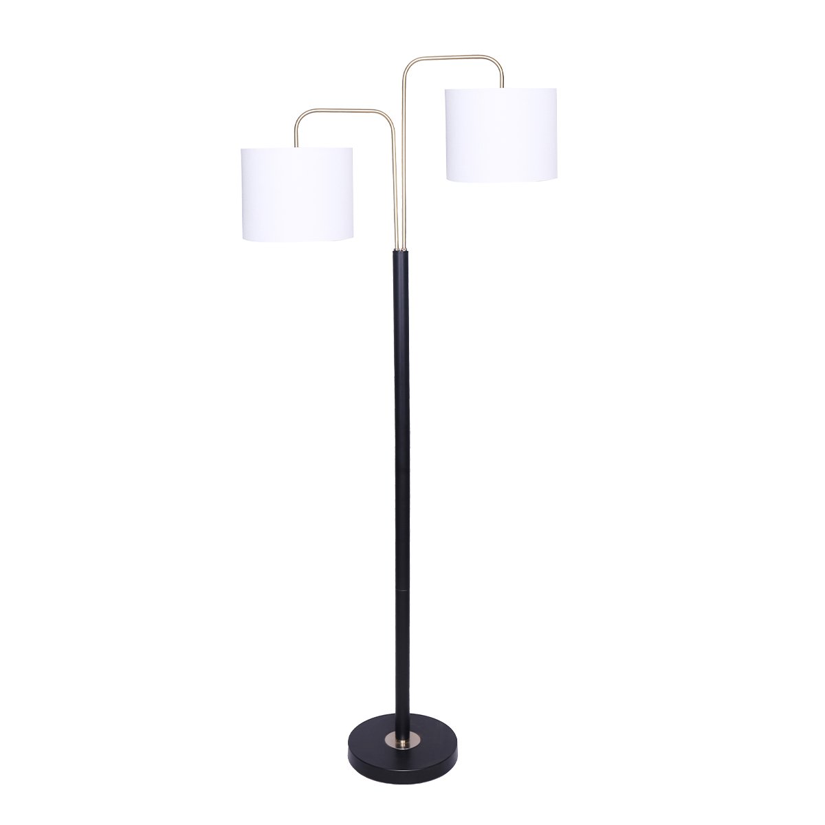 Sarantino Black/Brass Finish Reading Light Electric Table Lamp