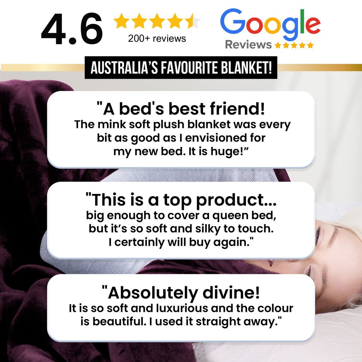 Laura Hill Mink Blanket Queen Size Double-sided Soft Plush Bed Faux Throw Rug 220 X 240cm (pink)