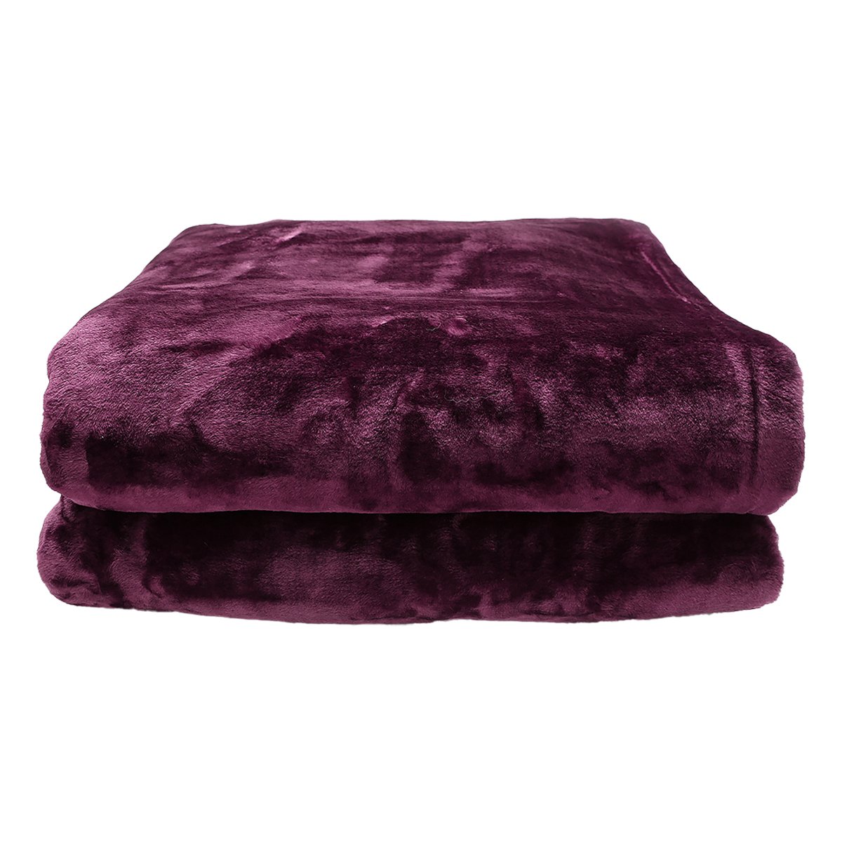 Laura Hill Mink Blanket Throw Purple Double Sided Queen Size Soft Plush Bed Faux