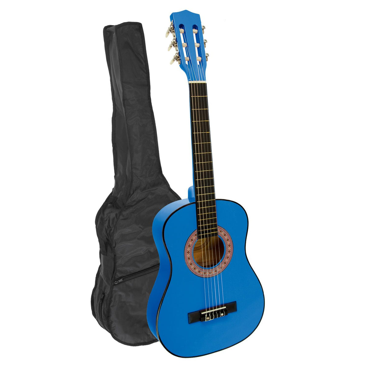 Karrera 34in Wooden Acoustic Childrens Guitar - Blue