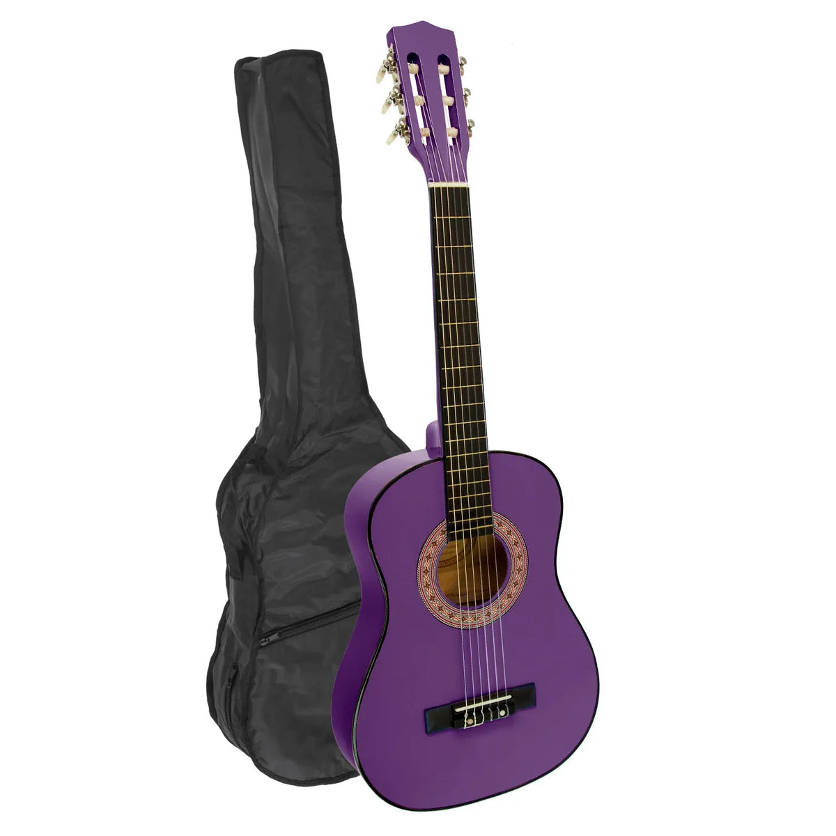 Karrera 34in Wooden Acoustic Childrens Guitar - Purple