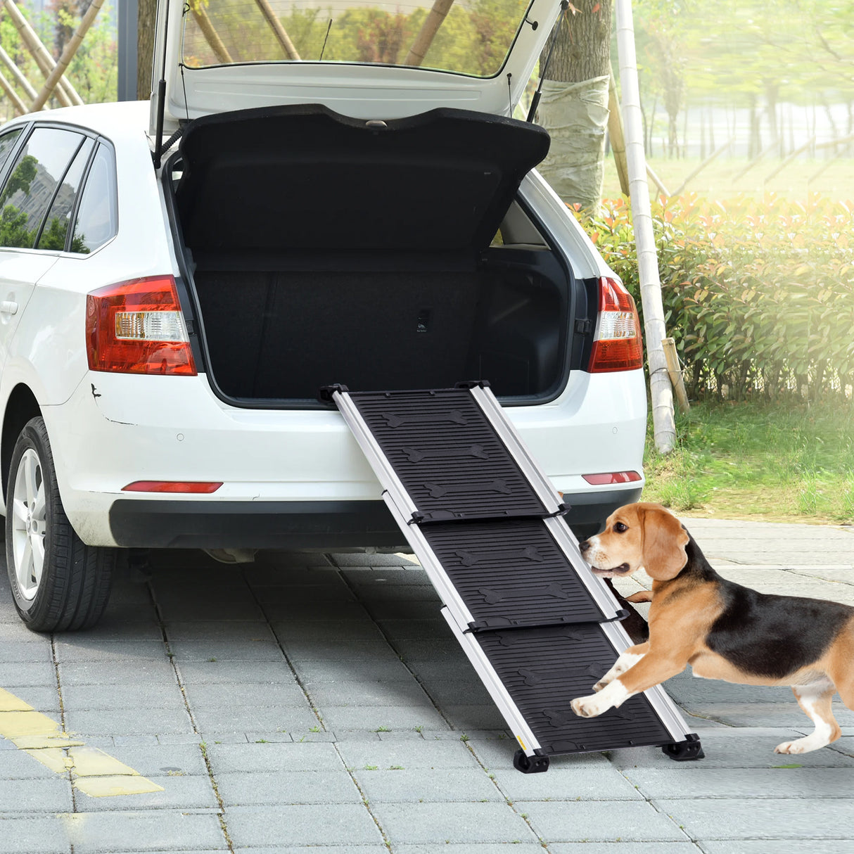 Furtastic Heavy-Duty Aluminium Telescopic Dog Pet Ramp