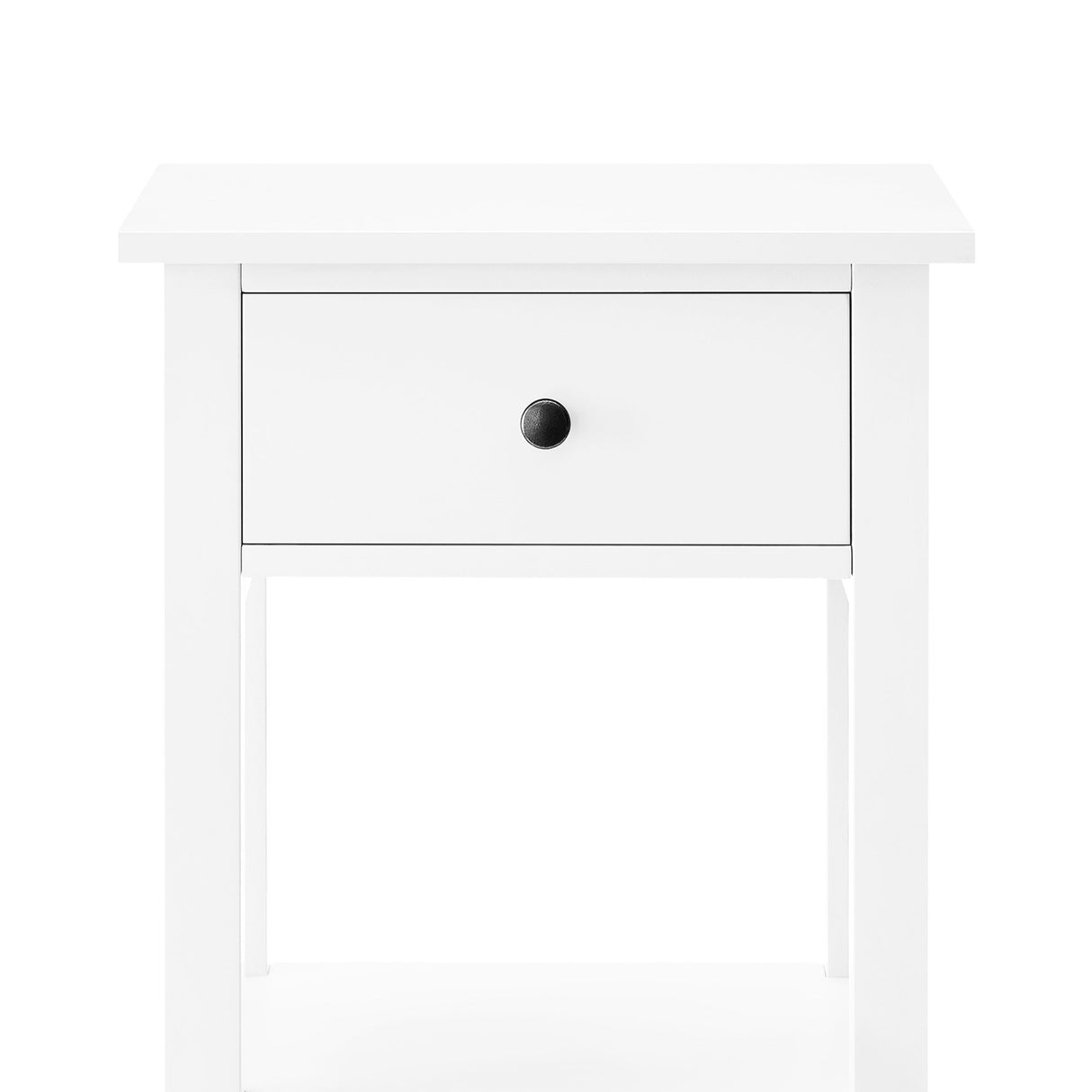 Sarantino Rue Bedside Table in White
