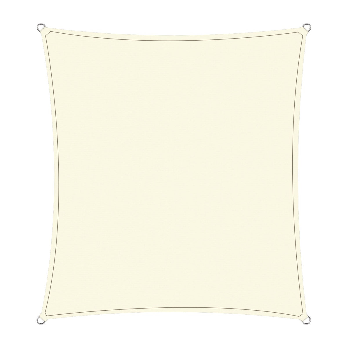 Wallaroo Outdoor Sun Shade Sail Canopy Grey Square 10 x 10M main image 0