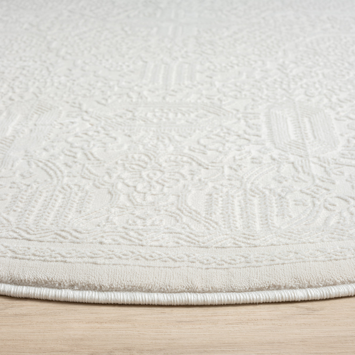 Grande Jacquard Rug - Ivory - 80x150