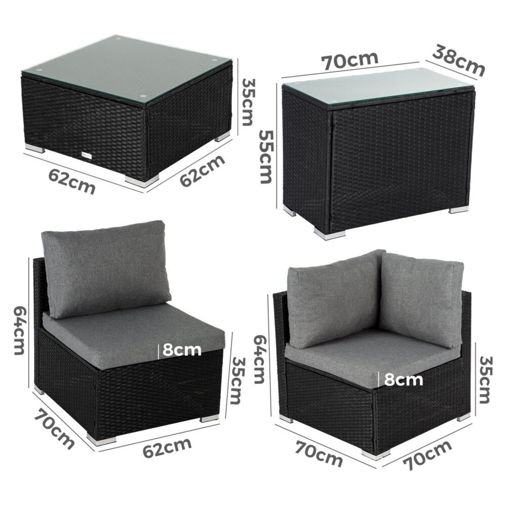 Modular Outdoor Wicker Lounge Set