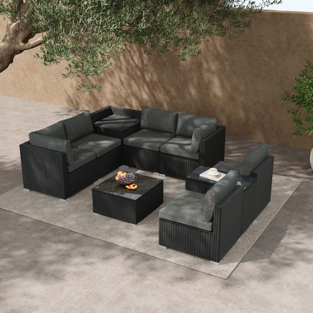 Modular Outdoor Lounge Set-9pcs