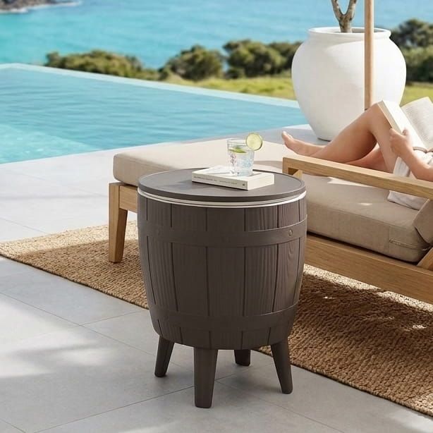 Taupe Cooler Table