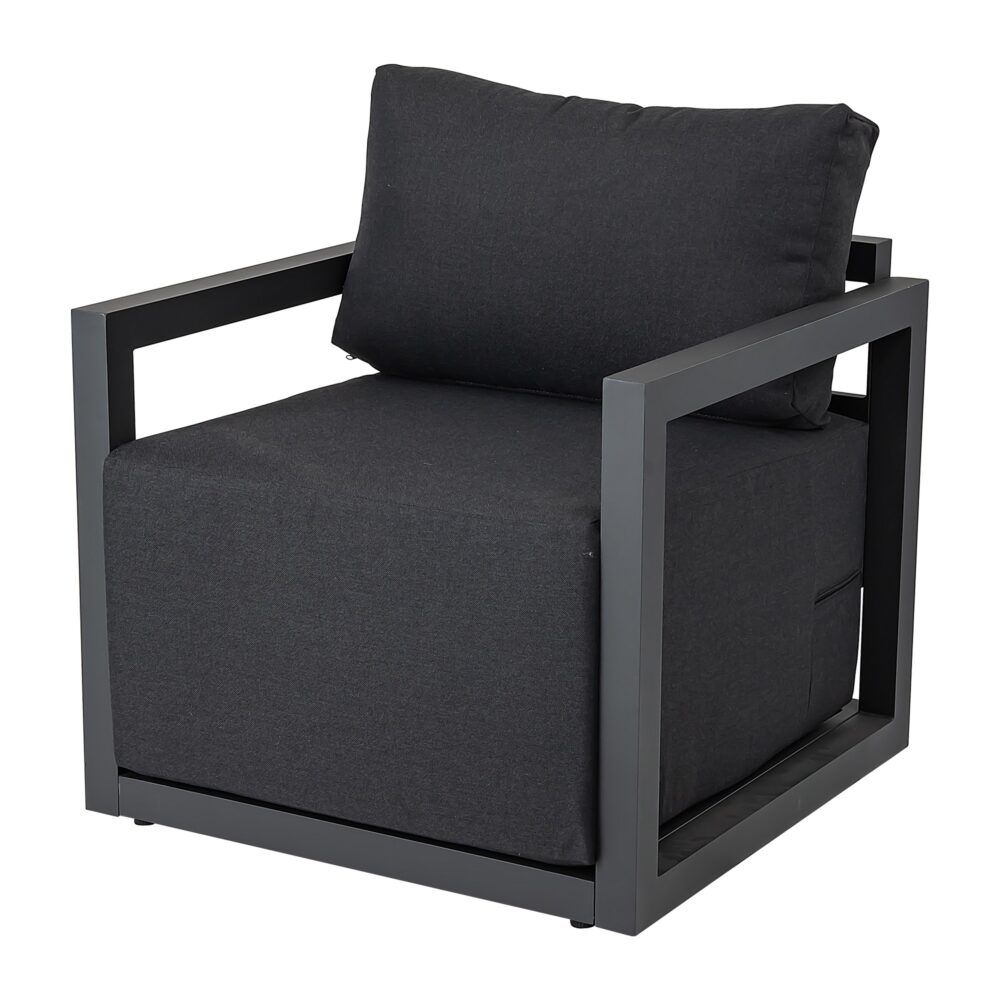 Alfresco 7-Seat Garden Lounge Set – Charcoal Grey