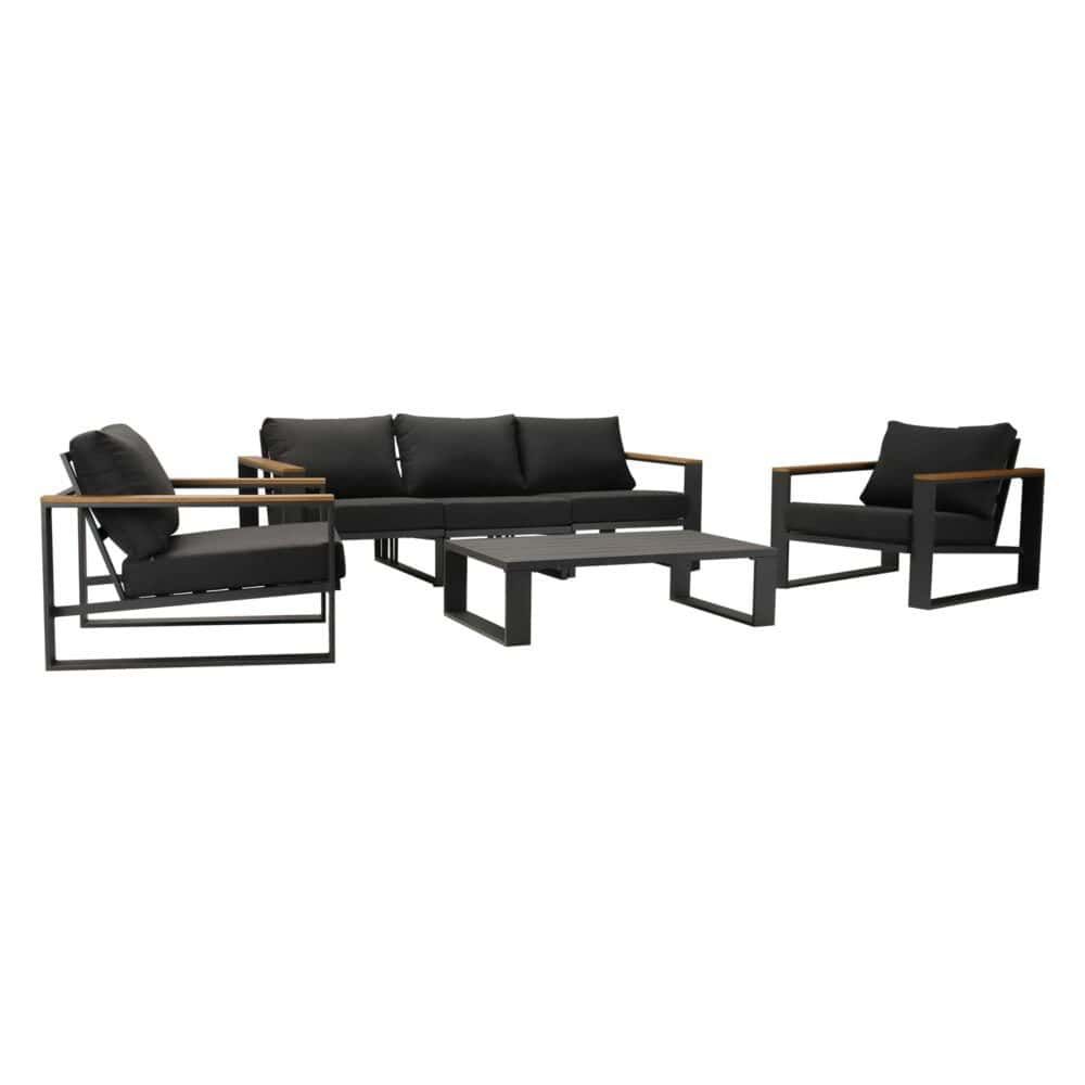 5 Seater Grandeur Lounge Suite – Charcoal Grey