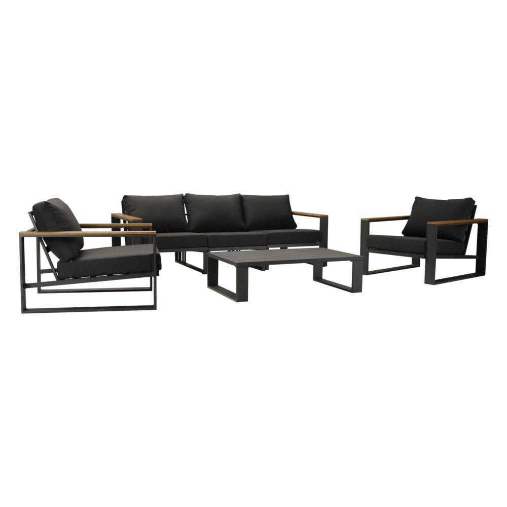 5 Seater Grandeur Lounge Suite – Charcoal Grey