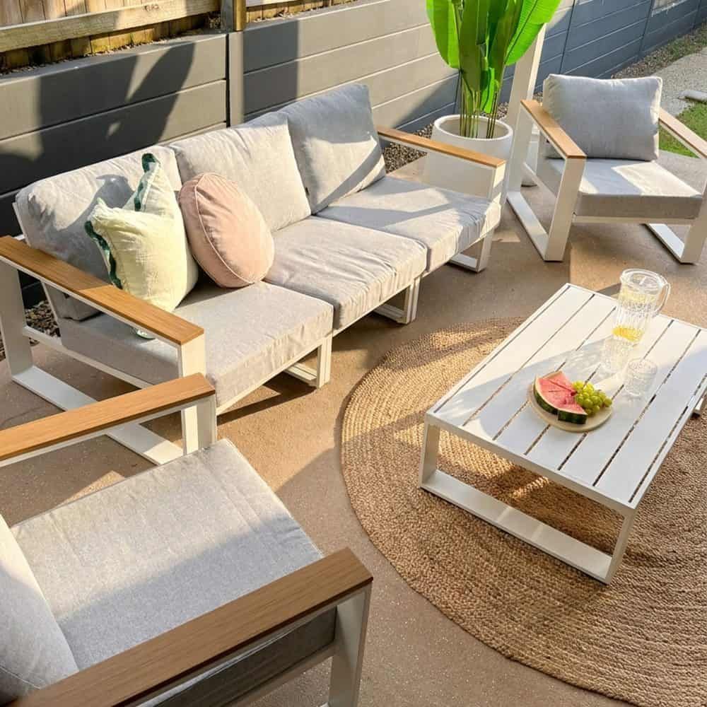 5 Seater Grandeur Lounge Suite – White