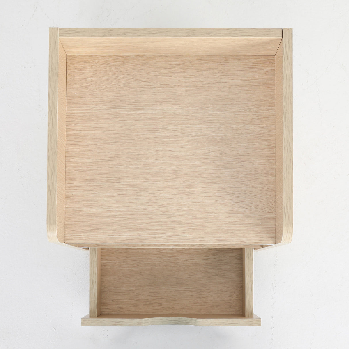 Nightstand Bedroom 1 Drawer 2 Shelf LARK OAK