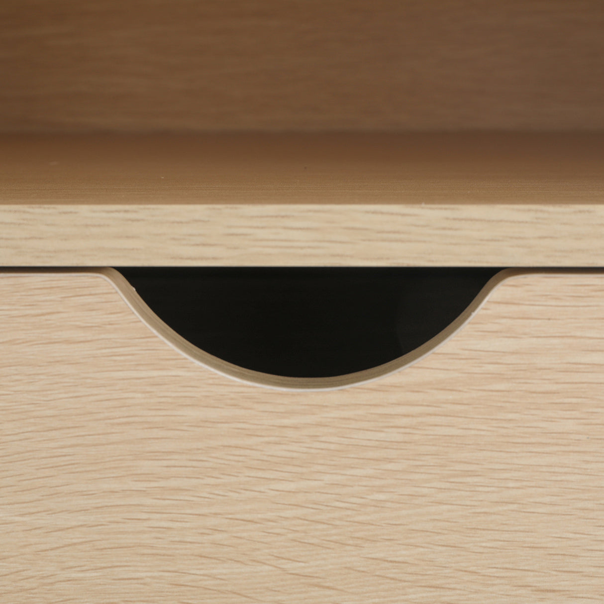 2X Bedside Table Side Storage Cabinet 2 Shelf LARK OAK