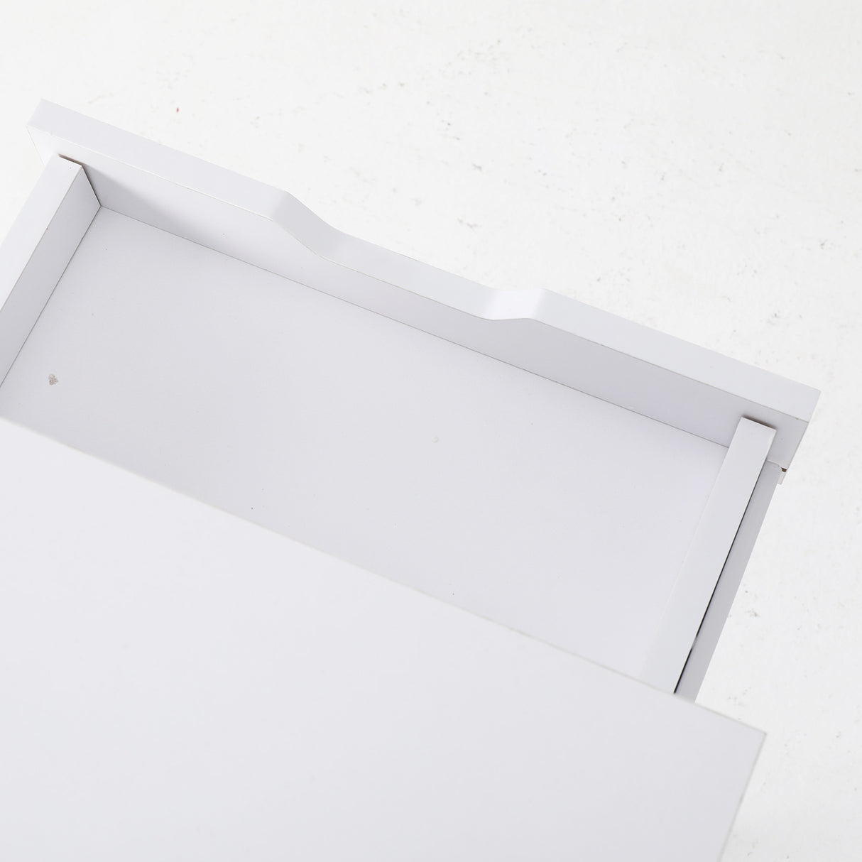 2X Bedside Table 2 Drawer Wood Leg SUZY WHITE