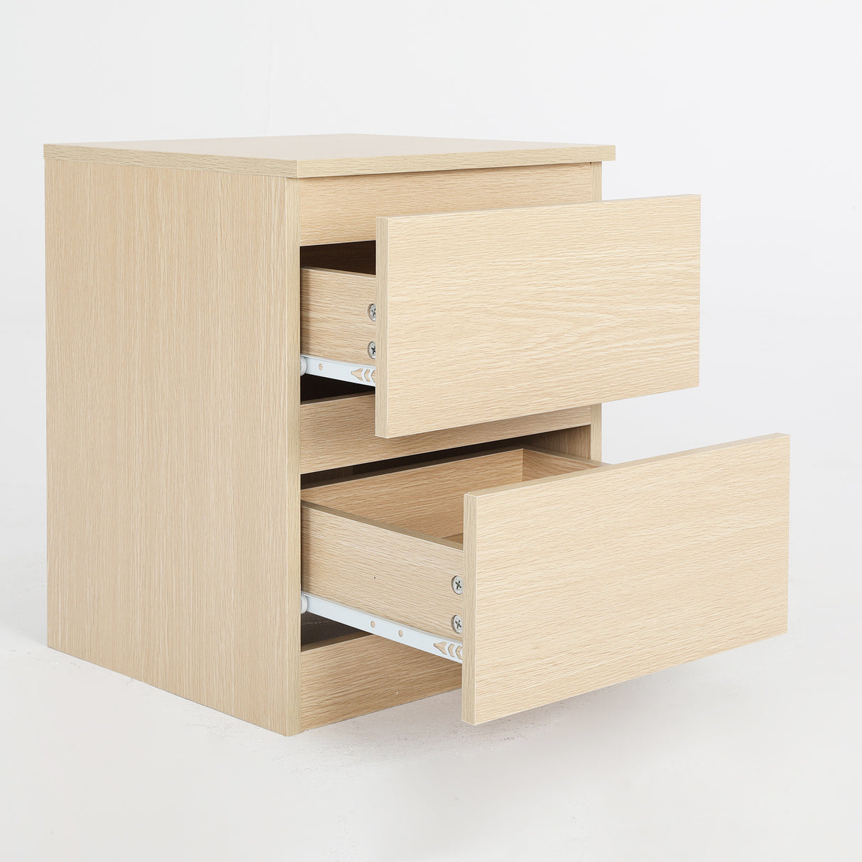 Bedside Table Bedroom 2 Drawer JOSS OAK