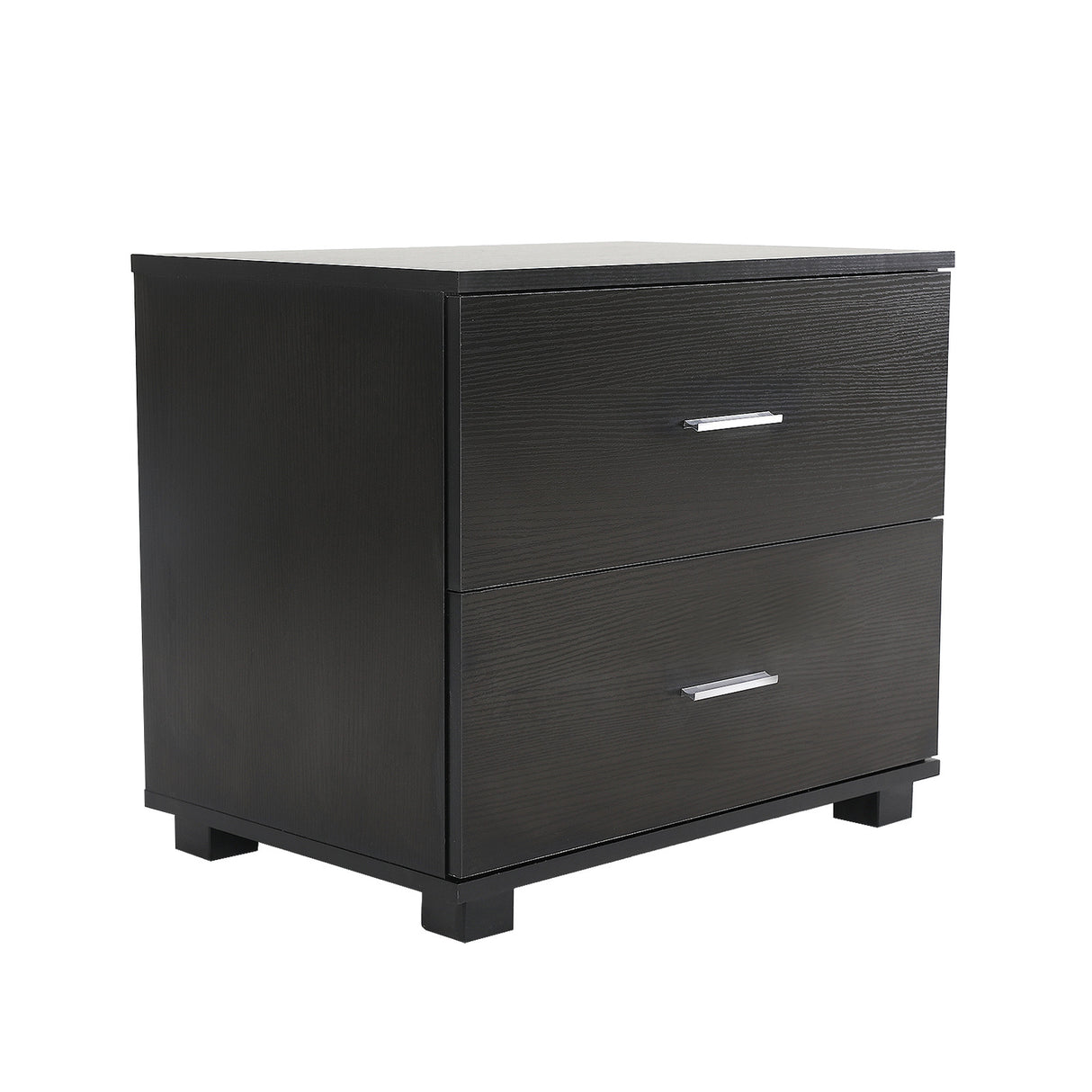 Bedside Table Bedroom 2 Drawer Legs ETTA BLACK
