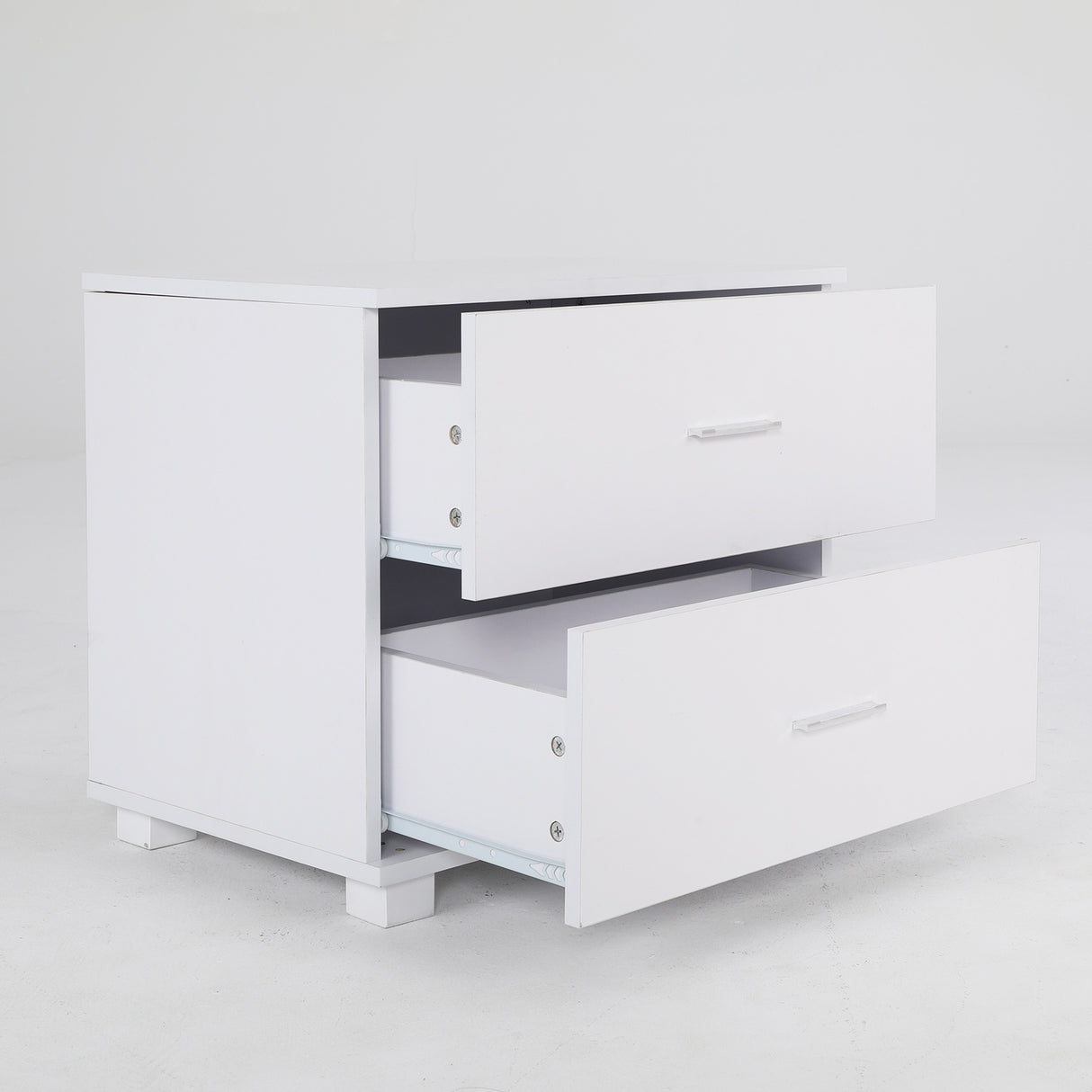 Bedside Table Bedroom 2 Drawer Legs ETTA WHITE