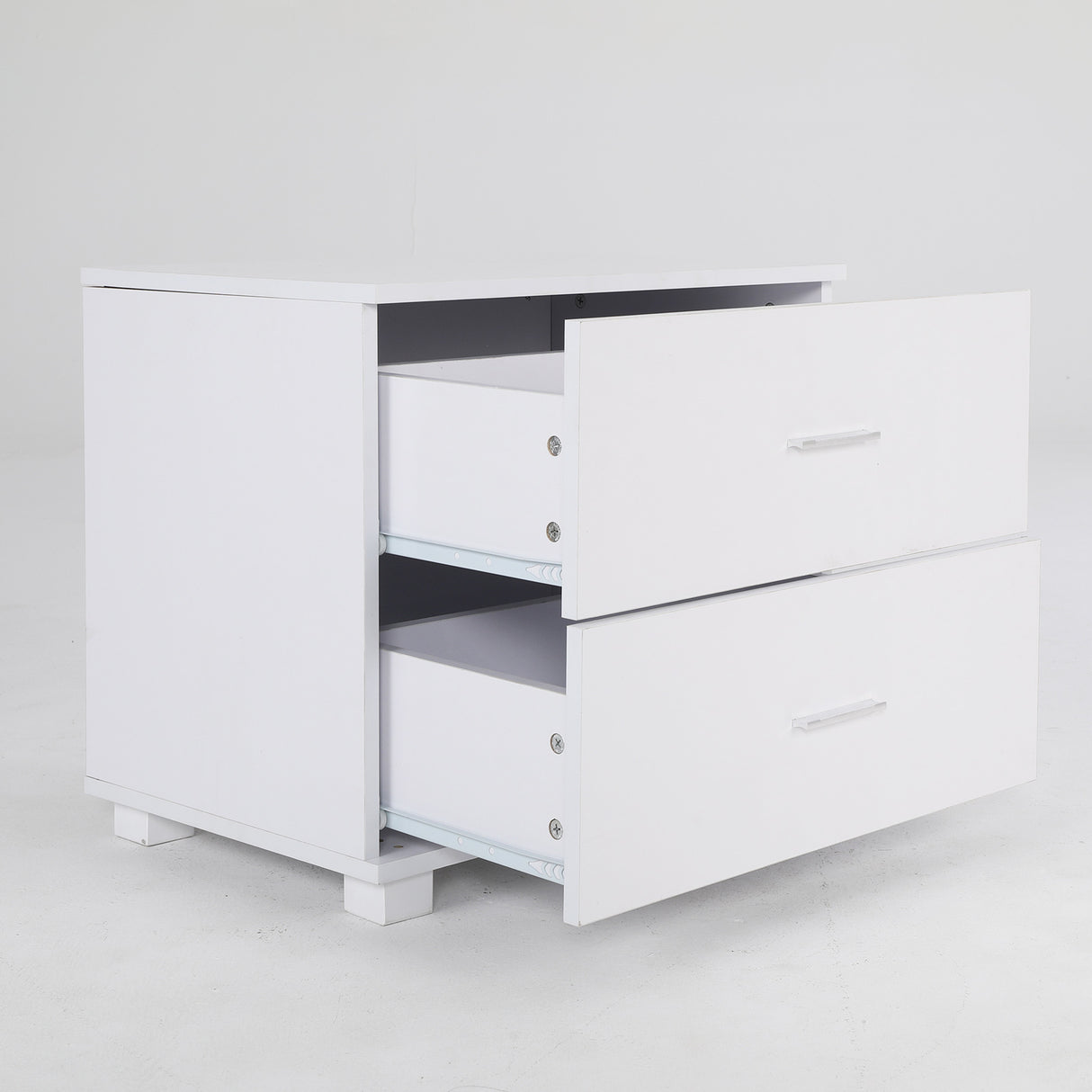 Bedside Table Bedroom 2 Drawer Legs ETTA WHITE
