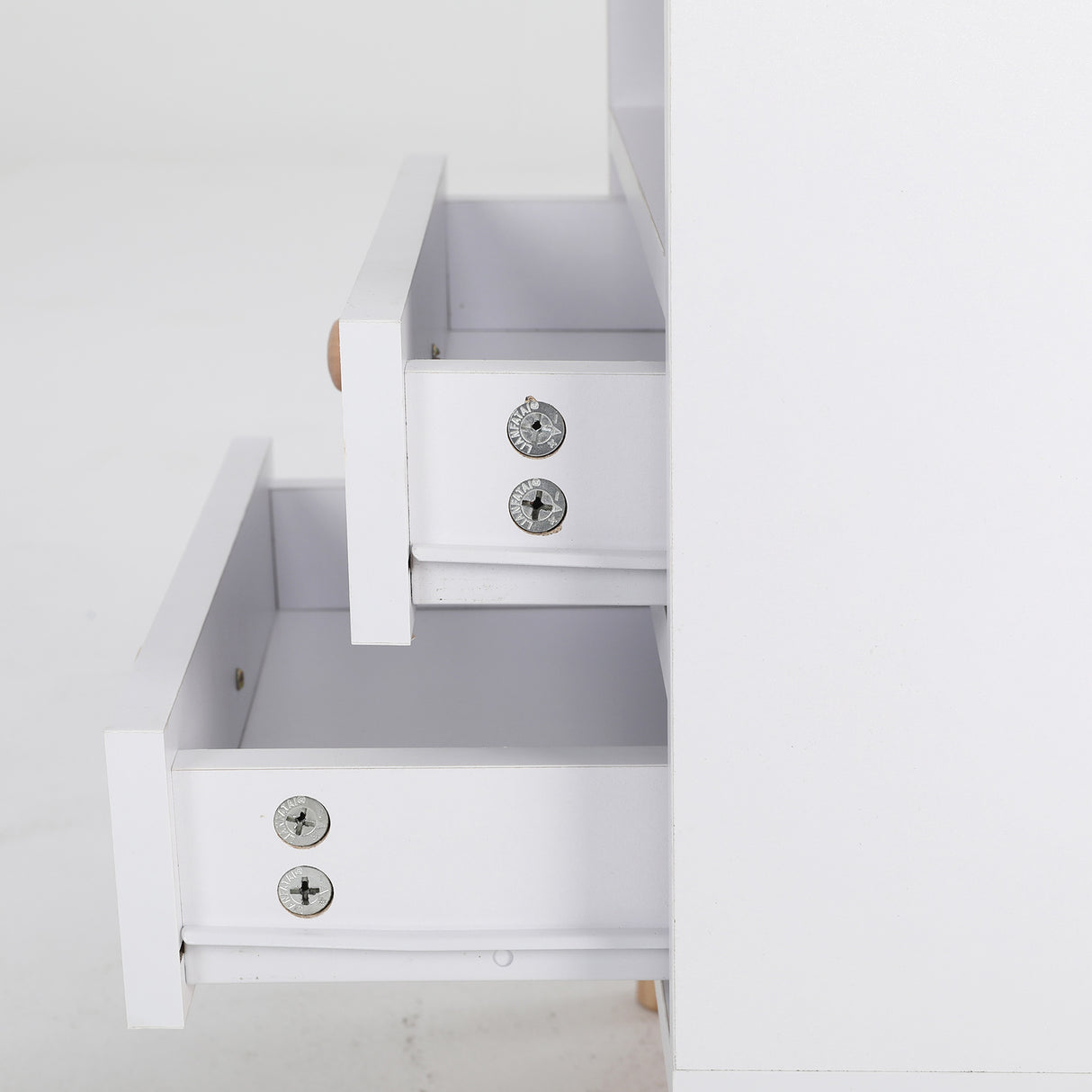 2X Bedside Table Bedroom 2 Drawer ANYA - WHITE