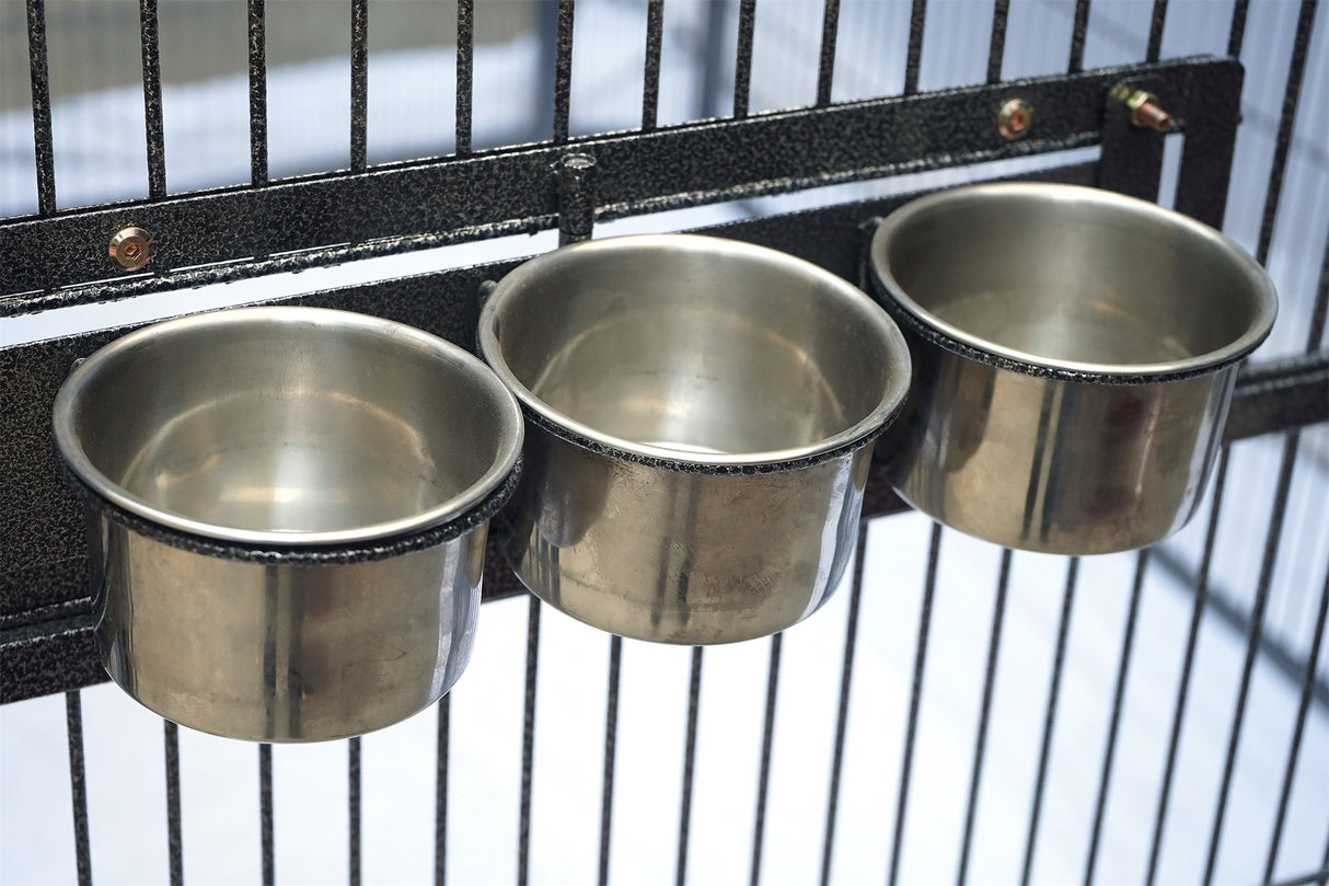 YES4PETS XXXXL Walk-in Bird Cat Dog Chicken Rabbit Cage Pet Parrot Aviary Perch 219x158x203cm With Green Cover