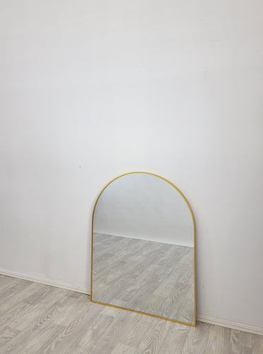 Gold Metal Arch Mirror - Small 80cm x 100cm