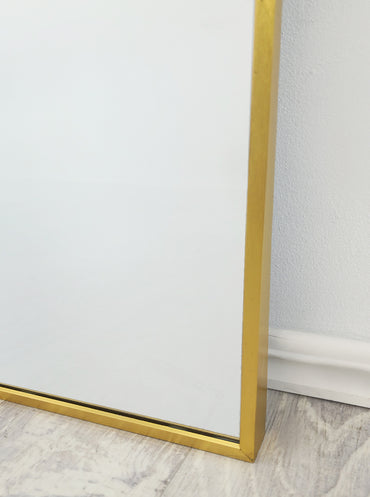 Gold Metal Arch Mirror - Small 80cm x 100cm