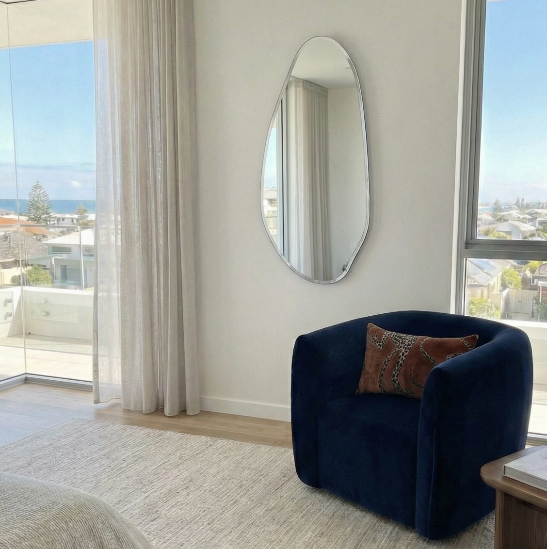 Interior Ave - Jewel Irregular LED Wall Mirror – Backlit Statement Mirror