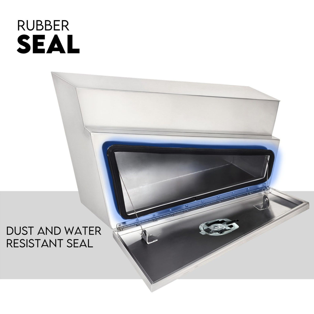 Under Tray Tool Box Underbody Pair Set 750mm Aluminium