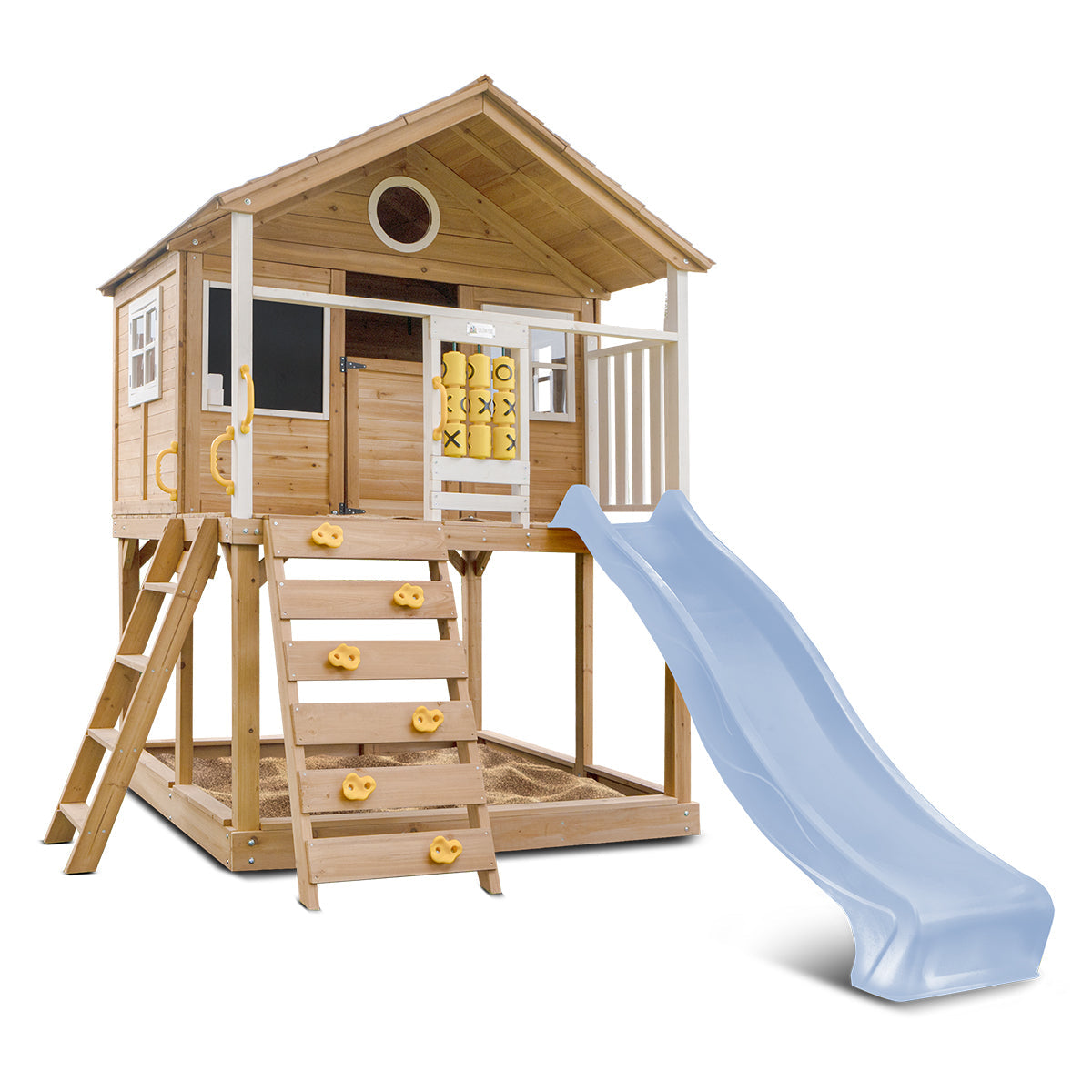Lifespan Kids Warrigal Cubby House with 2.2m Slide (Pastel Blue)