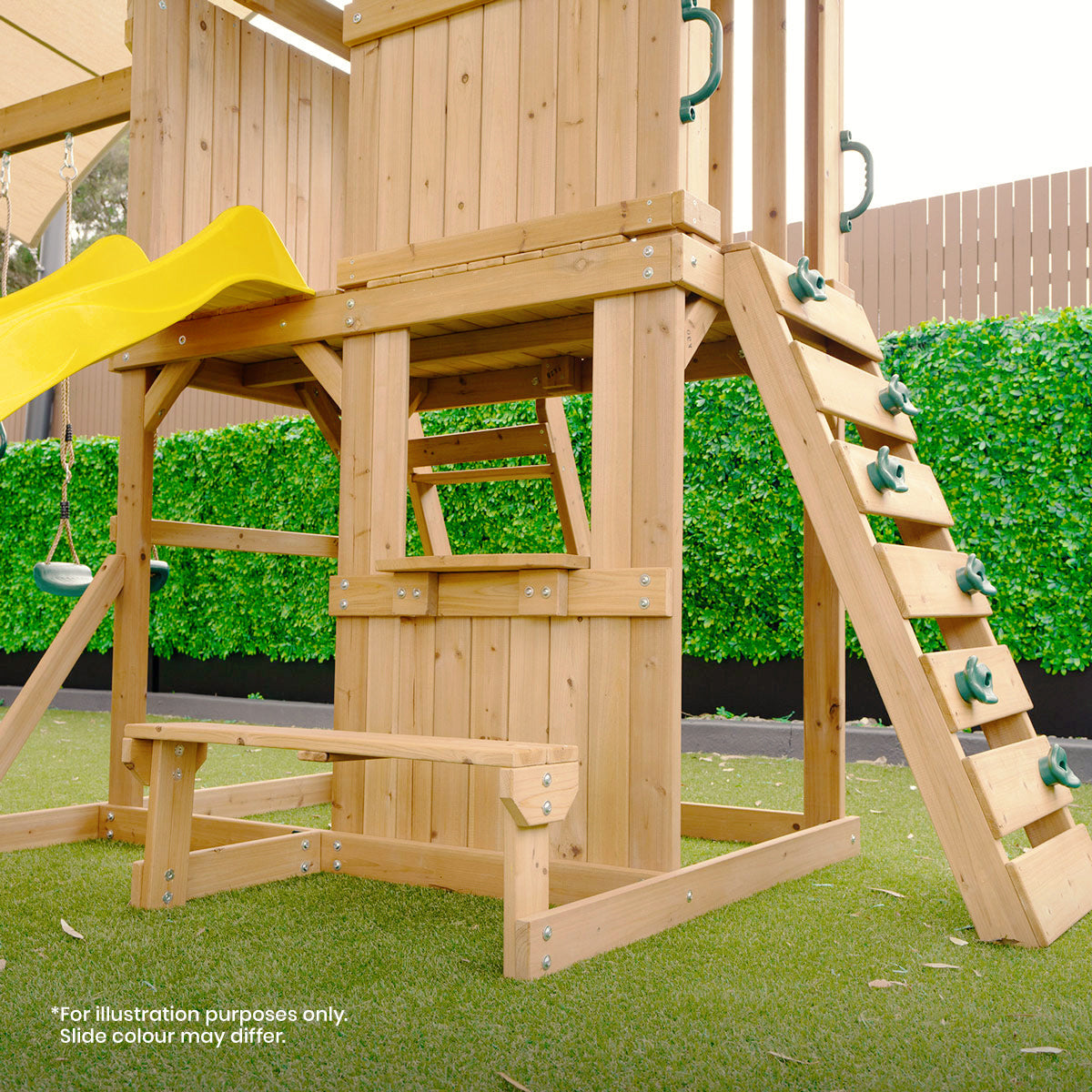 Lifespan Kids Carindale Swing Set & Play Centre with 2.2m Slide (Pastel Pink)