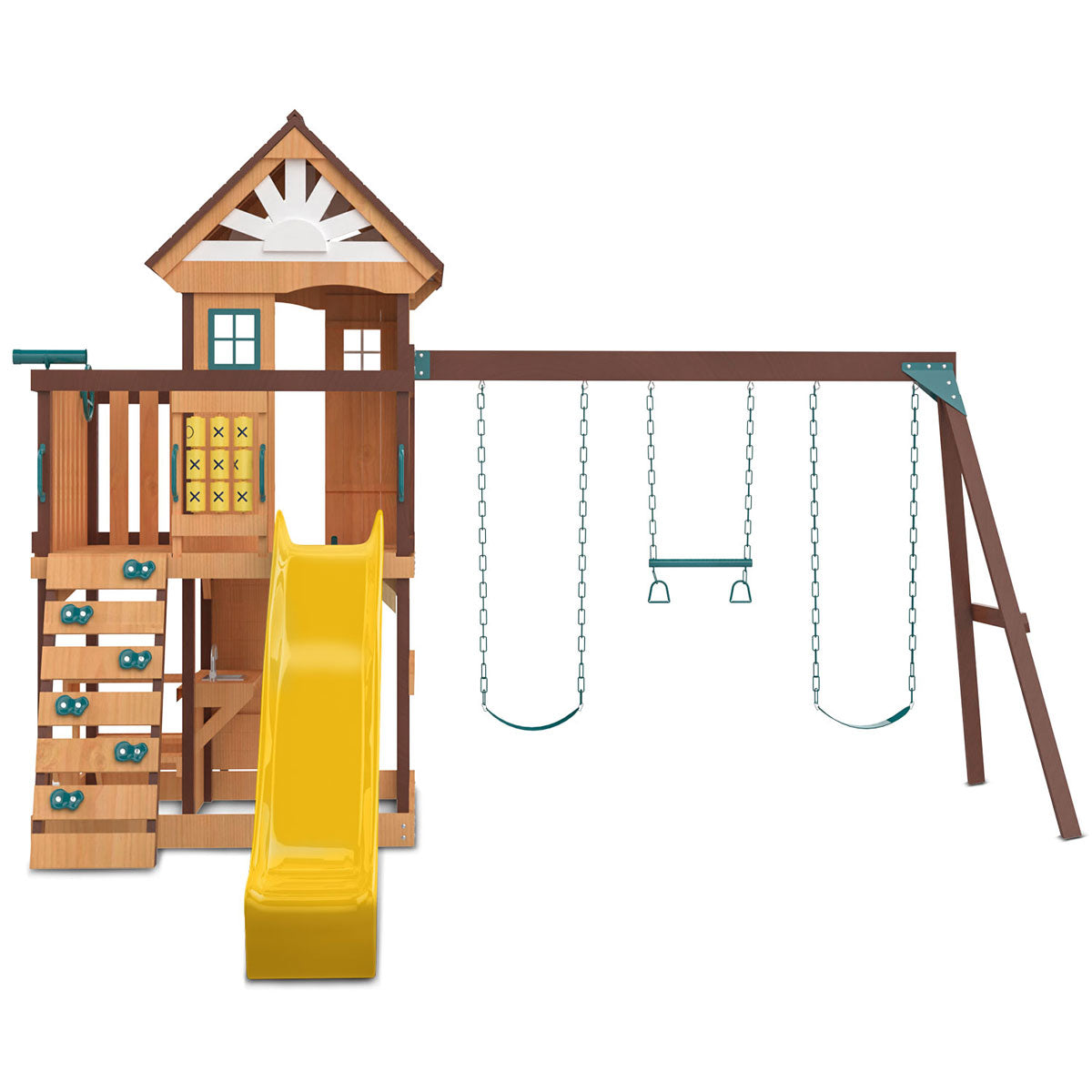Lifespan Kids Coventry Swing Set & Play Centre with 2.2m Slide (Yellow)
