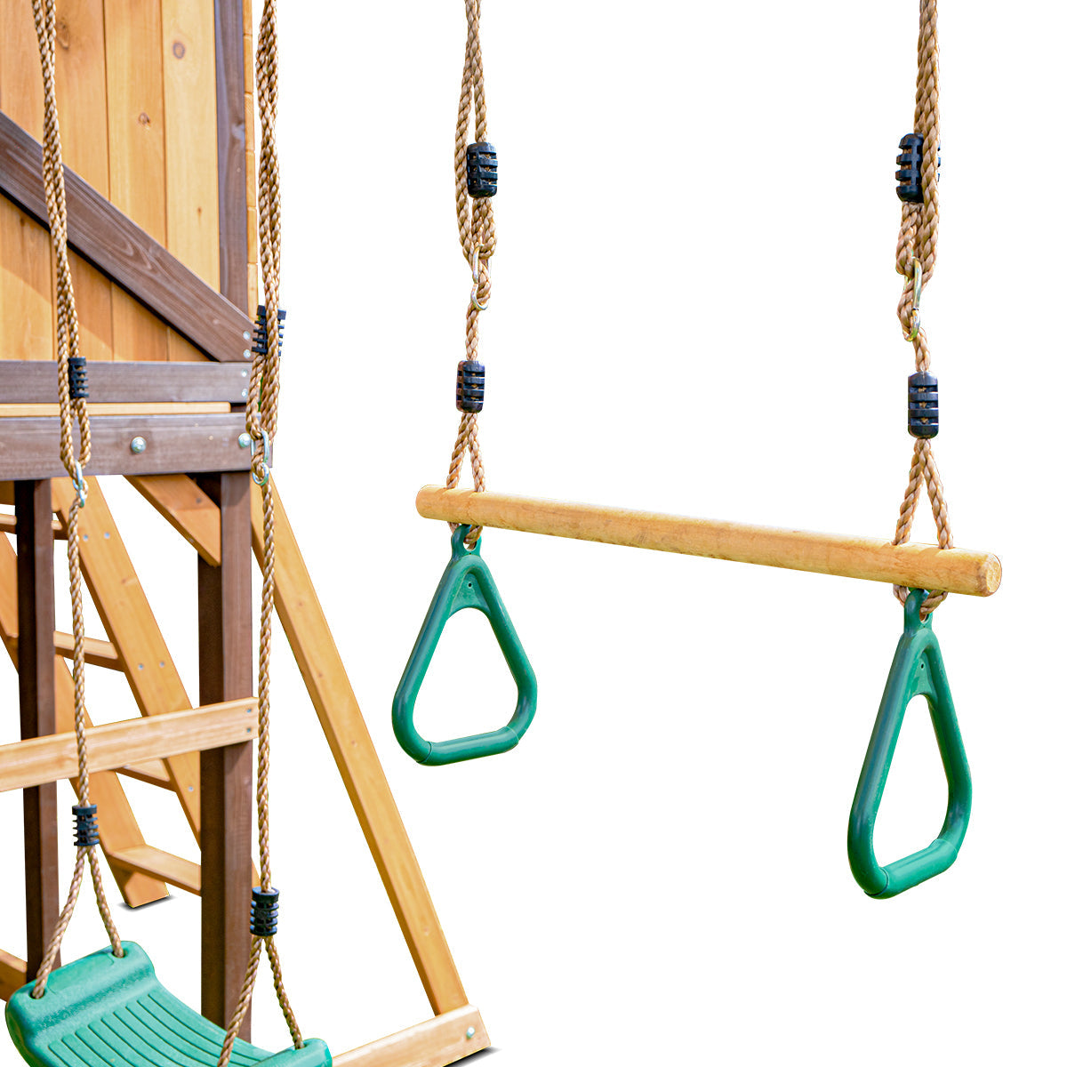 Lifespan Kids Darlington Swing Set & Play Centre with 2.2m Slide (Pastel Green)