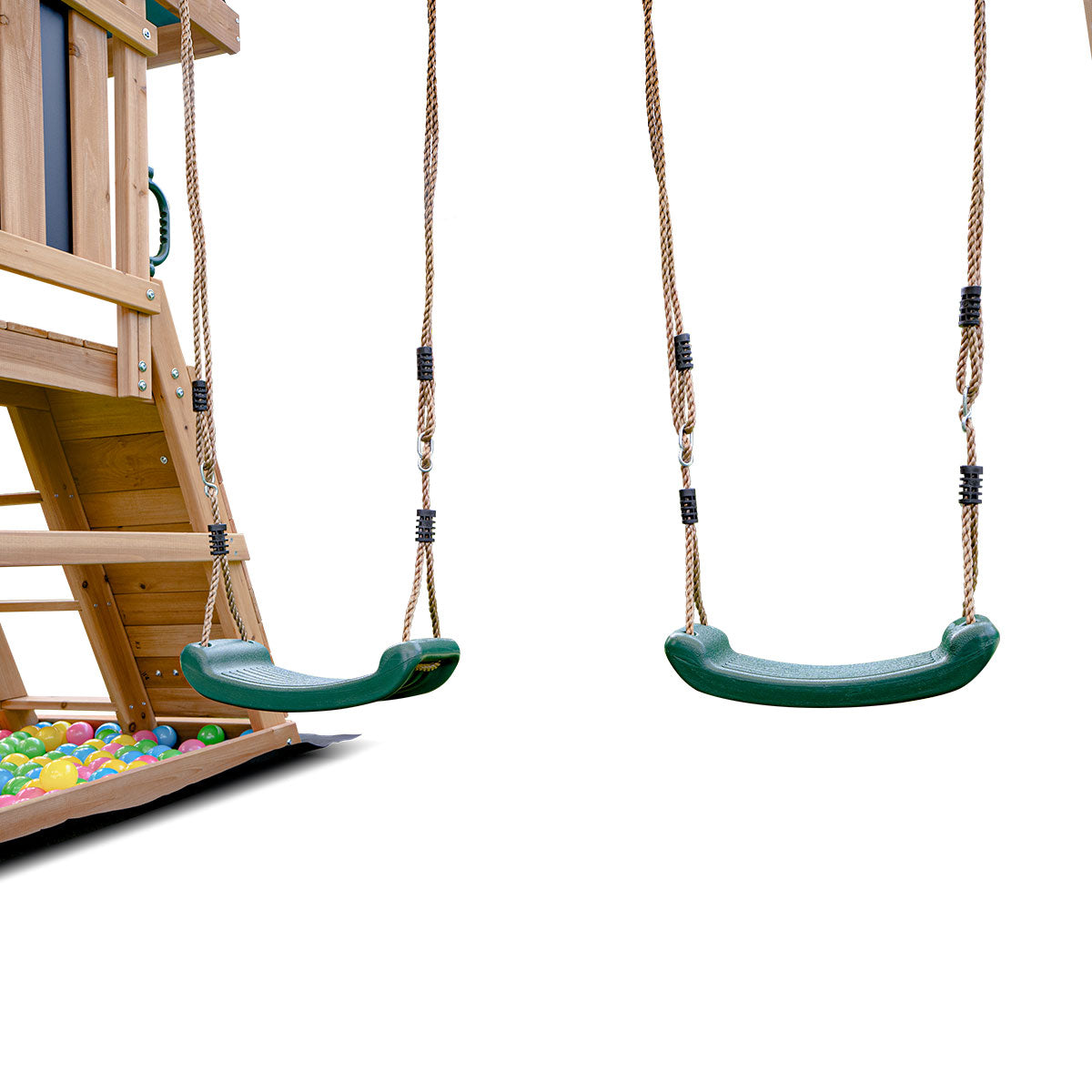 Lifespan Kids Greenvale Swing Set & Play Centre with 1.8m Slide (Green)