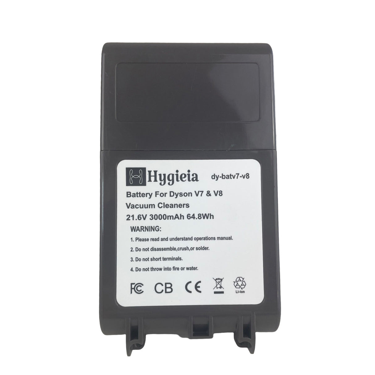 Hygieia Battery - Dual Fit For ALL Style Dyson V7 & V8 (SV10, SV11, SV25, SV37) Models