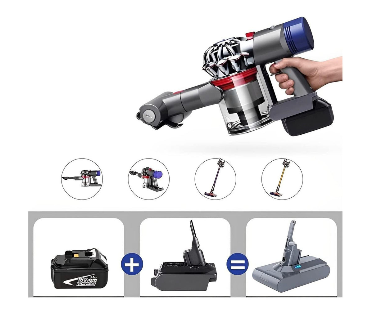 Makita 18V To Dyson V7 & V8 Battery Converter / Adapter