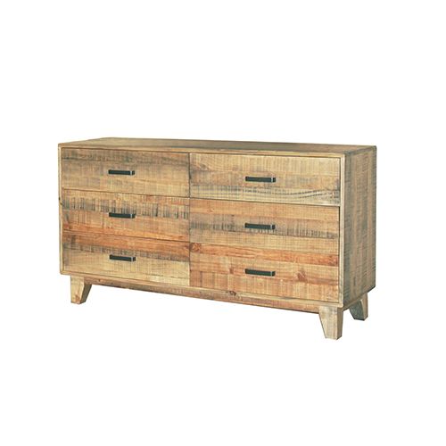 Dresser in Solid Acacia Mirror in Vintage Light Brown