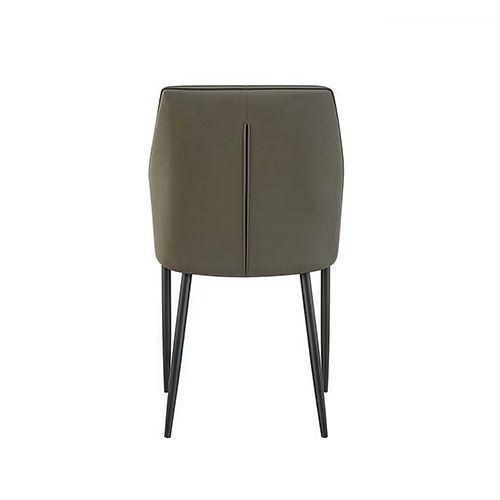 Dining Set Sintered Stone Table Faux Leather chairs