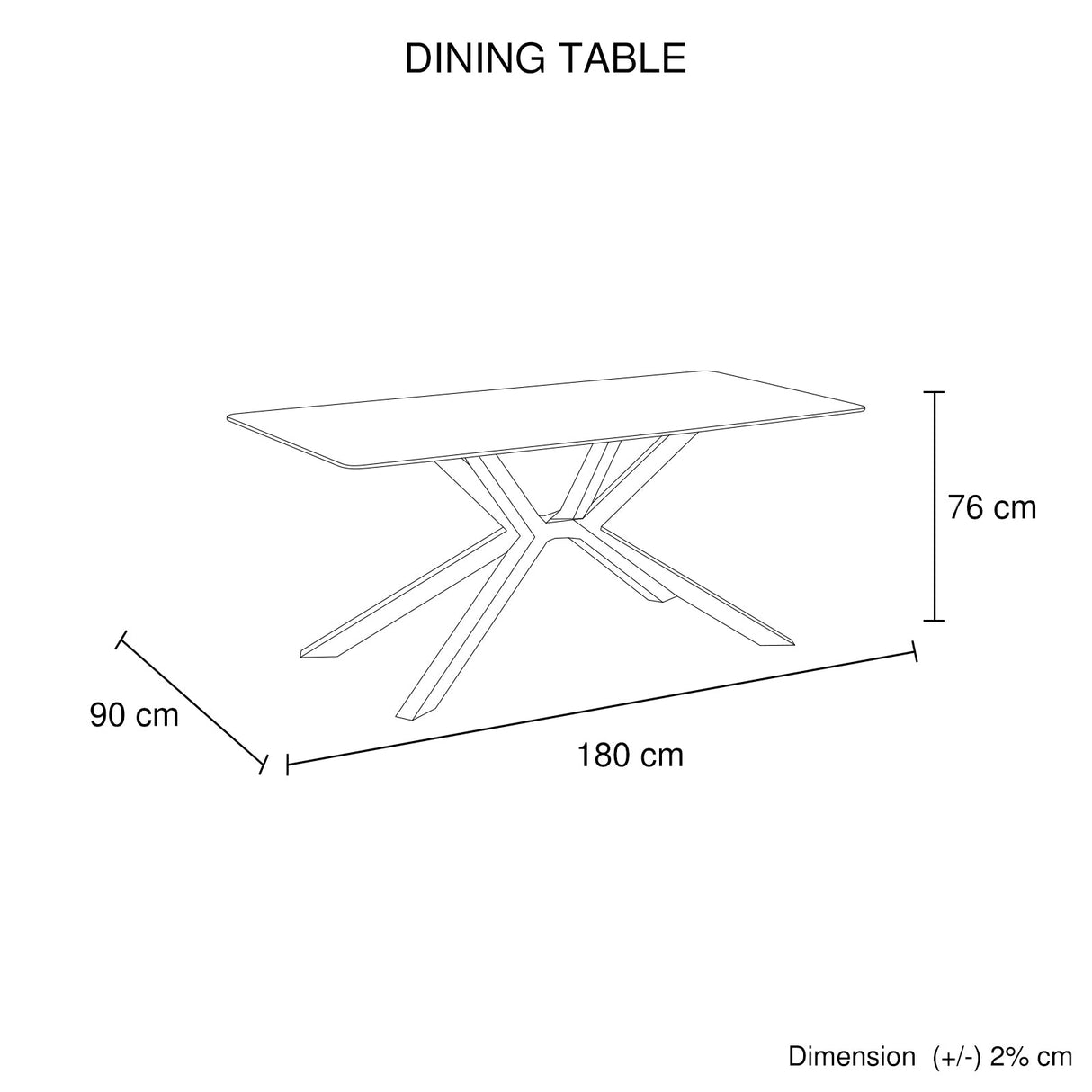 Dining Table Rectangular Shape Green Sintered Stone Top Powder Coated Iron Legs