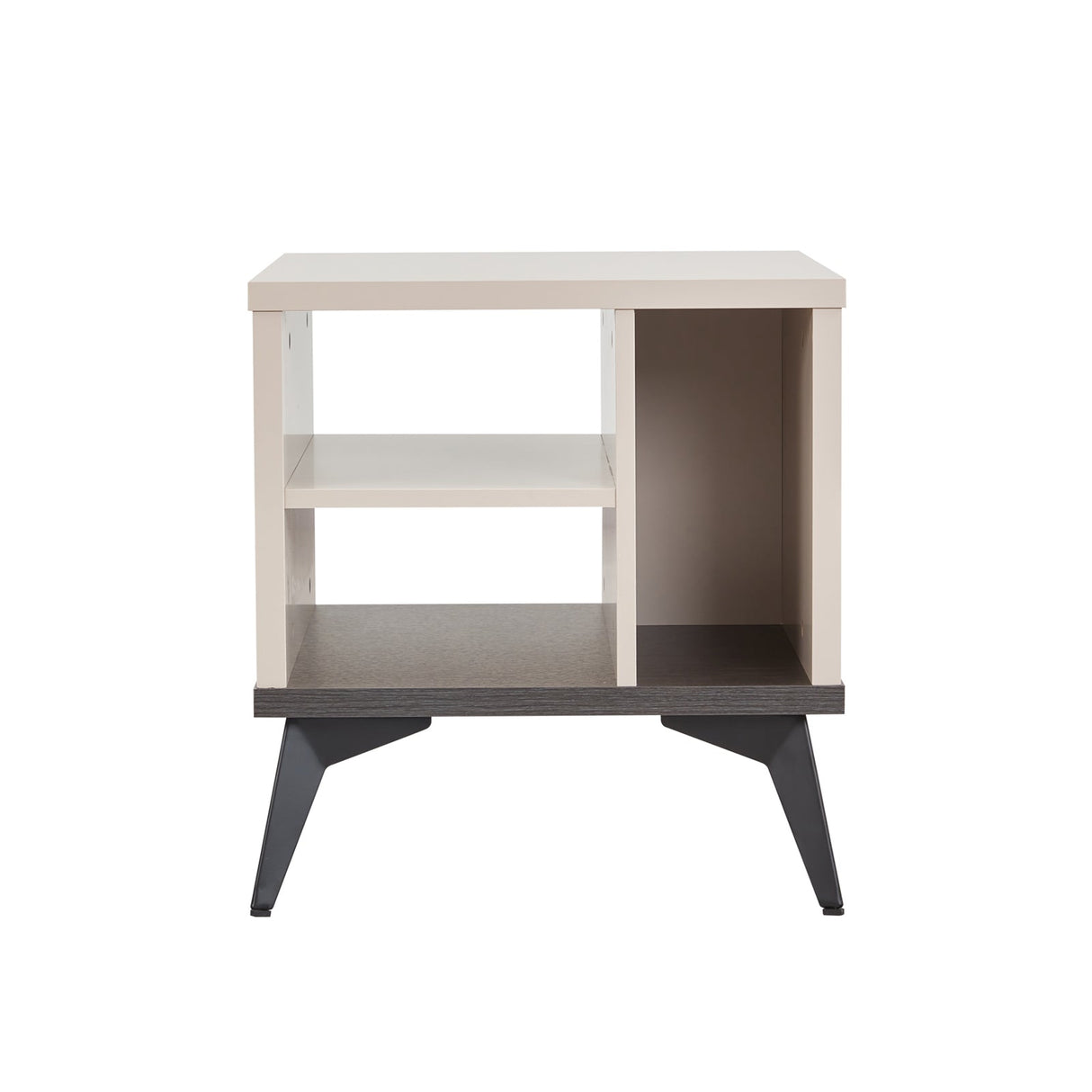 Lamp Table 3 Open Storage Cabinet MDF in Champagne Colour