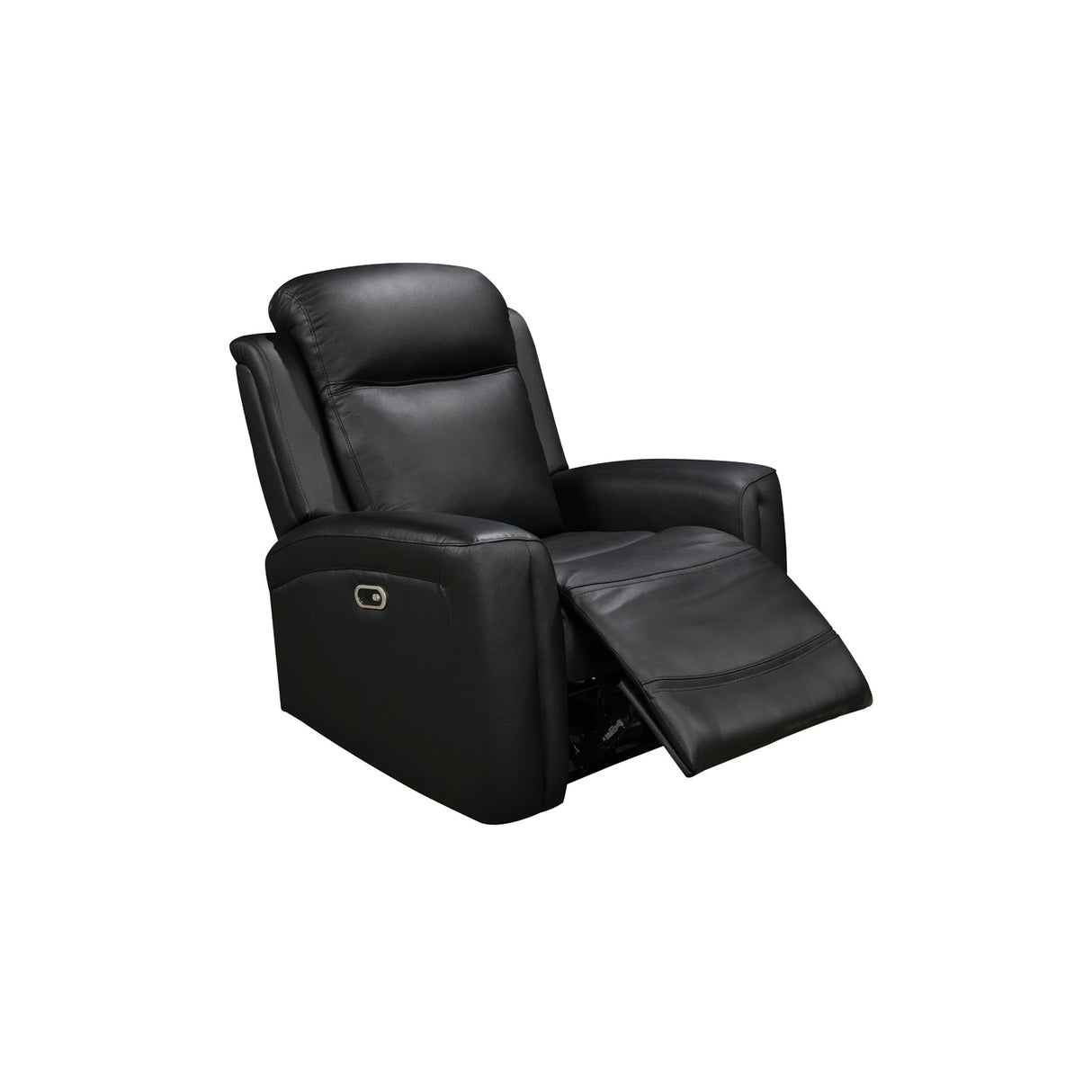 3-2-1 Seater Electric Leather/PVC Black Recliner Set