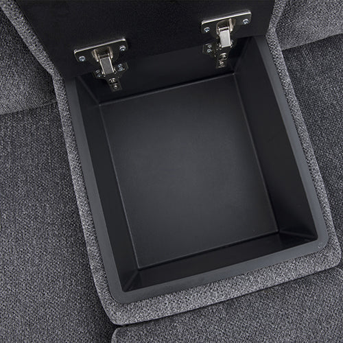 Large Sectional Corner Modular Lounge Suite in Fabric with Electric Recliner