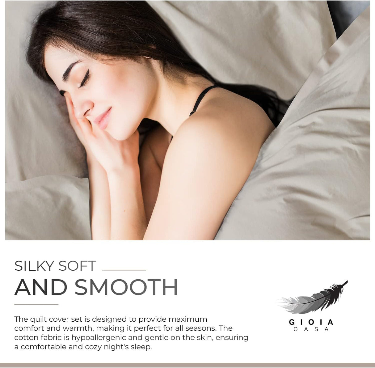 100% Cotton Vintage Washed Bed Quilt Cover Set - Natural - Single