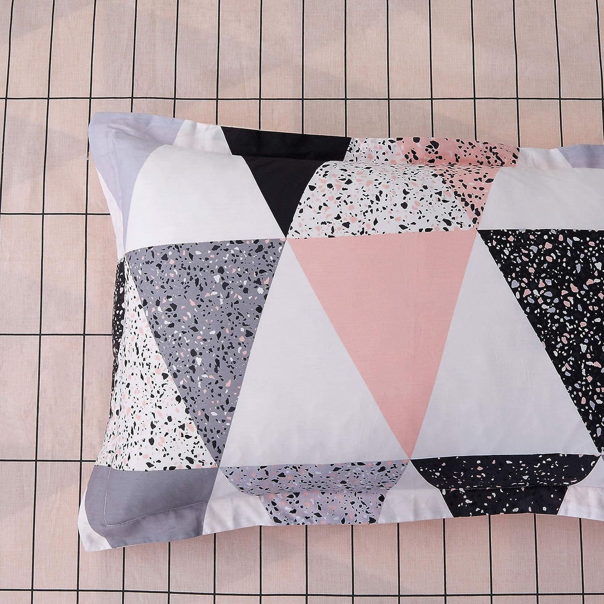 100% Cotton Reversible Quilt Cover Set - Annie - King Size