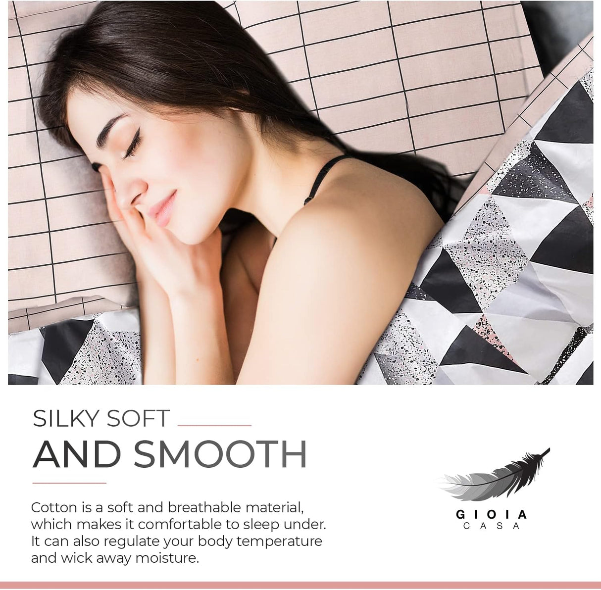 100% Cotton Reversible Quilt Cover Set - Annie - King Size