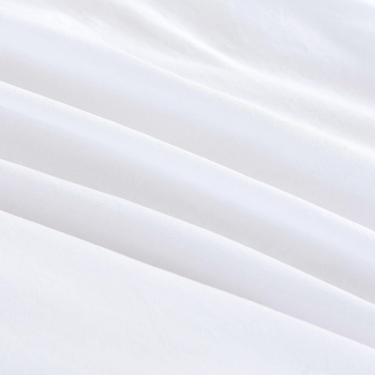 Vintage Washed Microfibre Standard Pillowcases - Set of 2 Luxurious Standard Pillow Covers - White